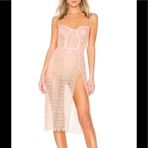 For Love and Lemons Dakota Dress Peach
